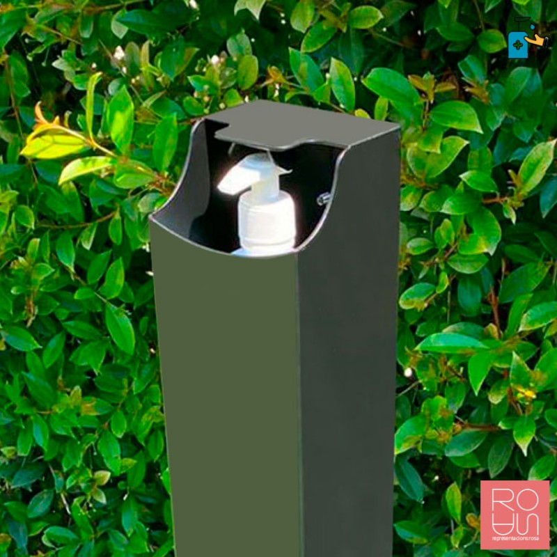 Dispensador de gel amb accionament per pedal COVID-19